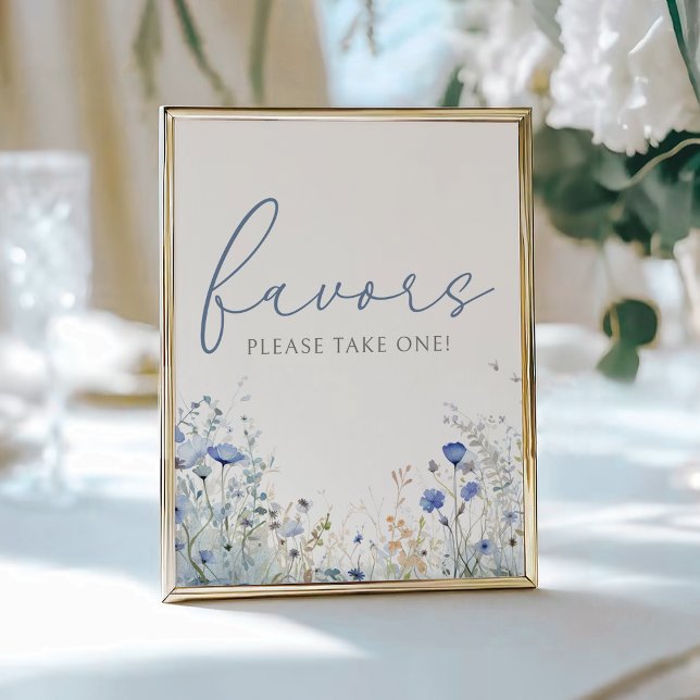 Poster Blue Baby In Bloom Wildflower Sinal Favor (Criador carregado)