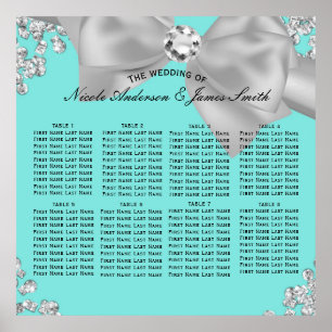 Póster Blue Big White Arco Diamantes Glam Seating