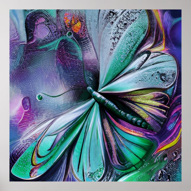 Poster Blue Butterfly (Frente)