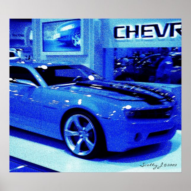 Poster "Blue Camaro" © 2009 S.J. (Frente)
