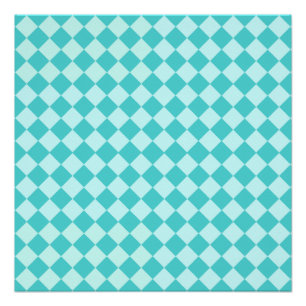 Póster Blue Combination Diamond Patterno de Shirley Taylo