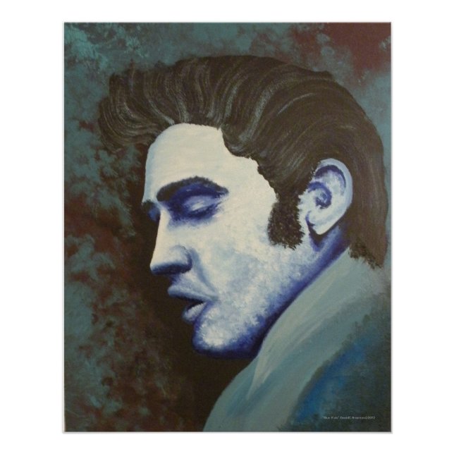 Póster "Blue Elvis", by David C Brannon (Frente)