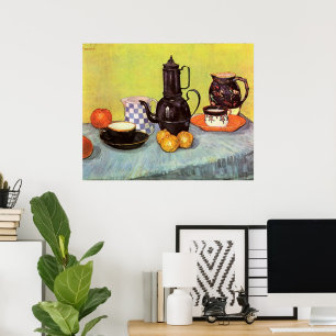 Poster Blue Enamel Coffeepot por Vincent van Gogh