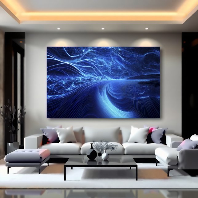 Poster Blue Energy Flow (Criador carregado)