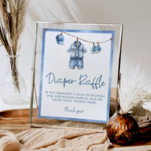 Poster Blue Jean Baby Fralda Raffle