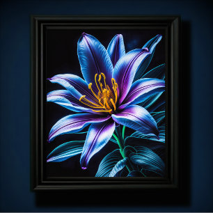 Poster Blue Lily IV