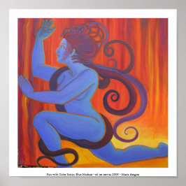 Póster Blue Medusa