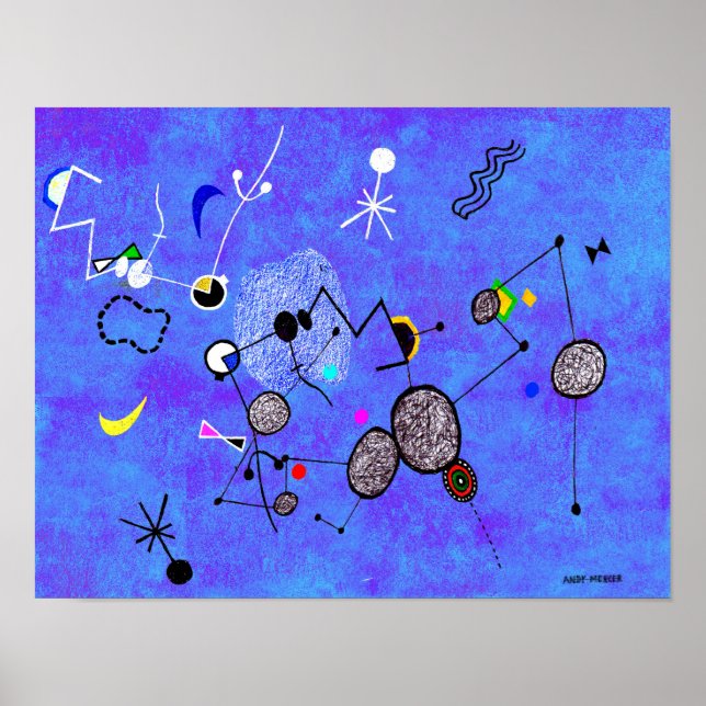 Poster Blue Miro-ish (Frente)