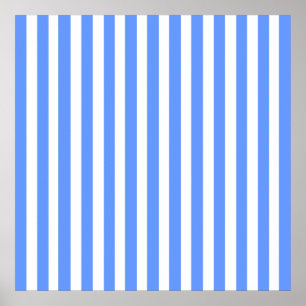Póster Blue Modern Stripes