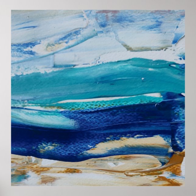 Poster Blue Monticelli Arte lámina  (Frente)