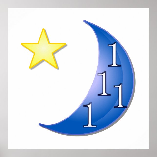 Póster Blue Moon Personalizável (Frente)