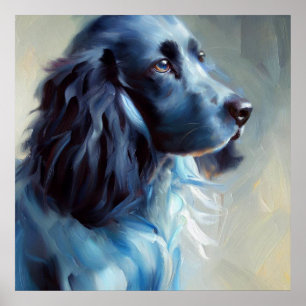 Poster Blue Picardy Spaniel Dog