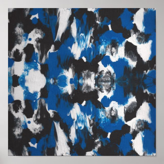poster bLUE, PRETO PARA ABSTRATO IDEAL PARA ESTUDI