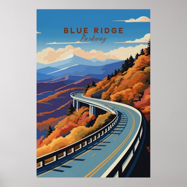 Poster Blue Ridge Parkway (Frente)