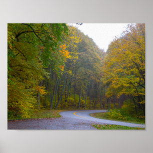Poster Blue Ridge Parkway em outono, Virginia
