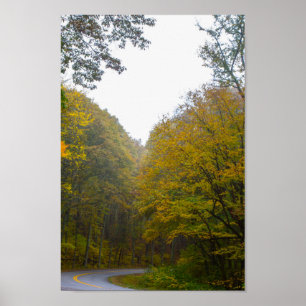 Póster Blue Ridge Parkway em outono, Virginia
