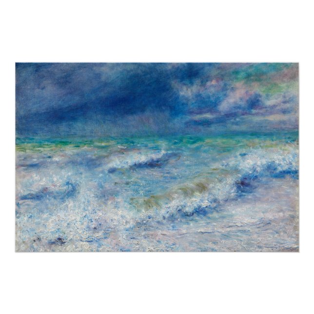 Póster Blue Seascape by Renoir (Frente)