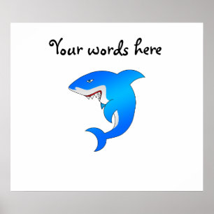 Póster Blue shark