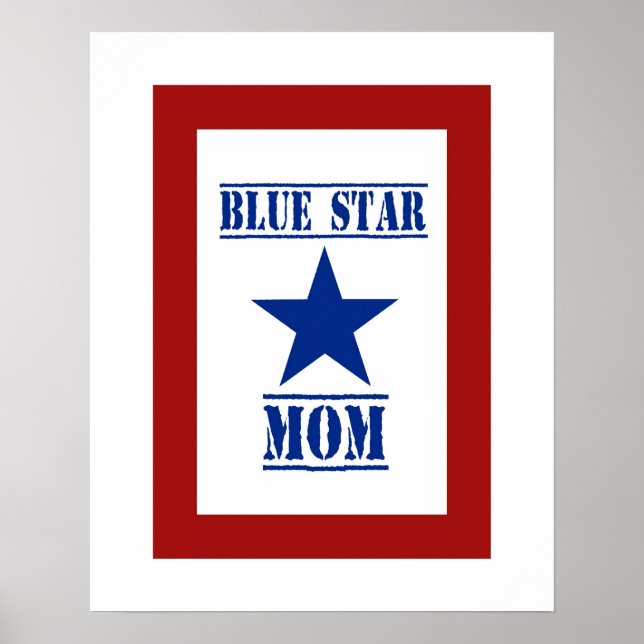 Poster Blue Star Mãe Militar (Frente)