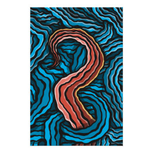 Póster Blue Tentacle