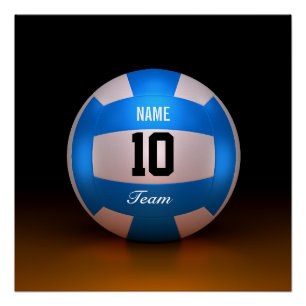 Póster Blue Voleibol Sport