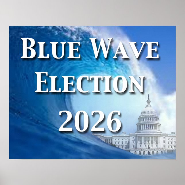 Poster Blue Wave Election 2026 (Frente)