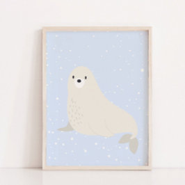 Poster Blue Winter | Mar Leão Árctico Desperdício em Vive