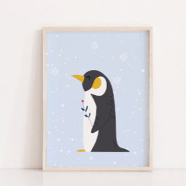 Poster Blue Winter | Pinguim-Árctico de Enfermeiro