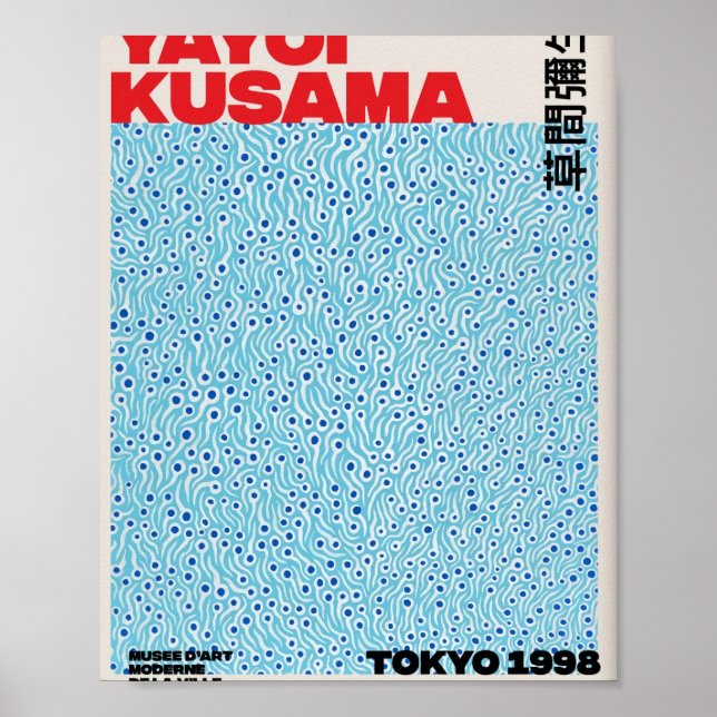 Poster Blue Yayoi Kusama (Frente)