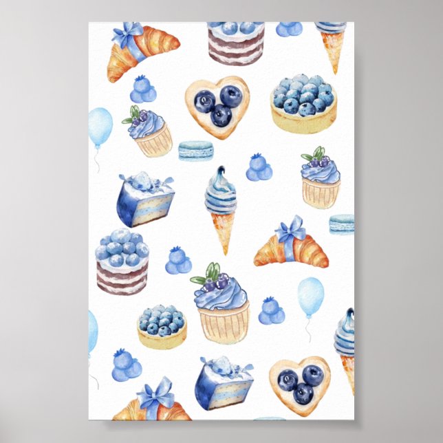 Poster Blueberry Dessert Lover’s (Frente)