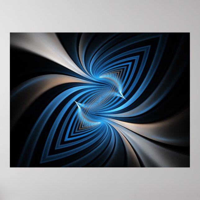 Poster Bluebird Fractal (Frente)