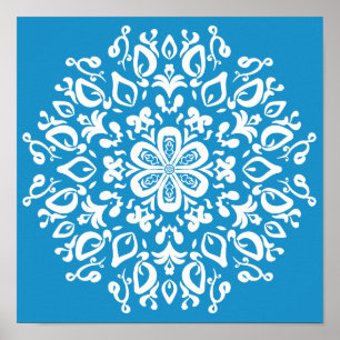 Póster Bluebird Mandala