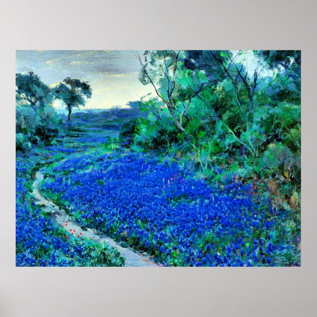 Poster Bluebonnets na Misty Morning (Frente)