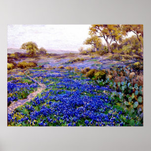 Poster Bluebonnets no Twilight North de San Antonio,