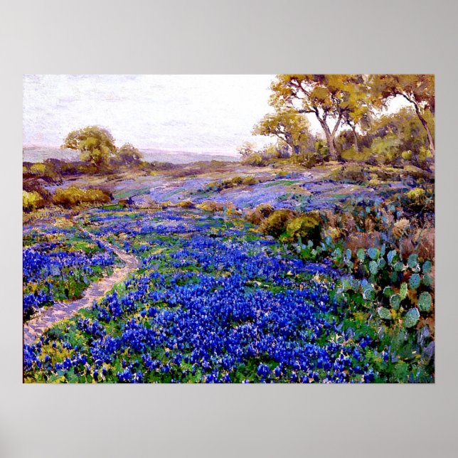 Poster Bluebonnets no Twilight North de San Antonio, (Frente)