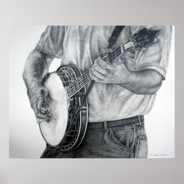 Poster Bluegrass Banjo (Frente)