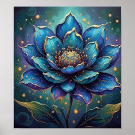 Poster BlueLotusFlower