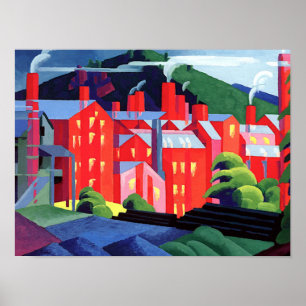 Póster Bluemner - Jersey Silk Mills