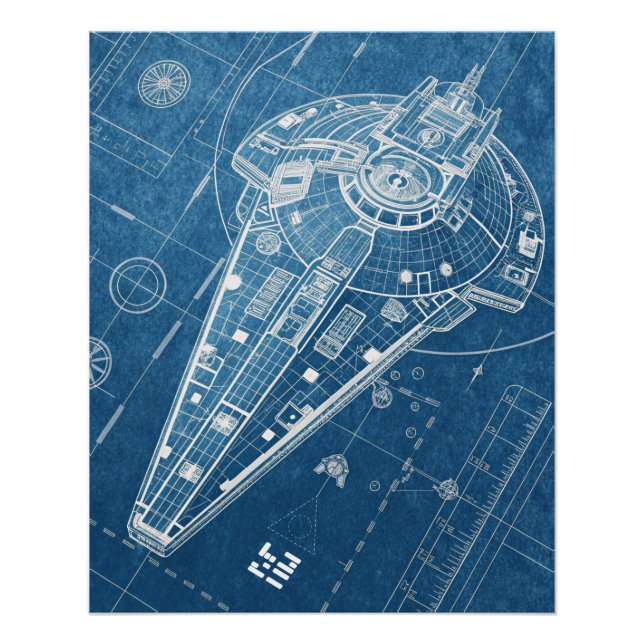 Póster Blueprint of the Aetherwing Interdictor (Frente)