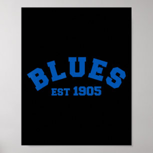Poster Blues Chelsea Fundado Em 1905 Futebol Soccer
