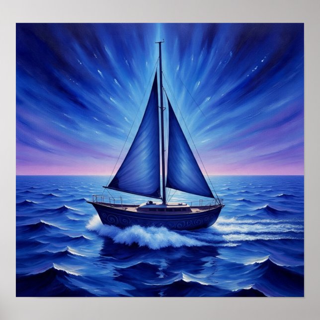 Poster BlueSailBoat (Frente)