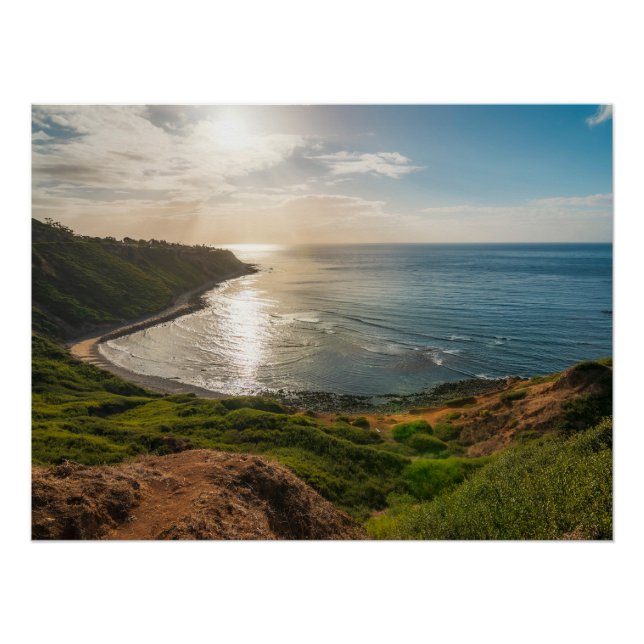 Póster Bluff Cove Coastal Sunset – Ocean Landscape Print (Frente)