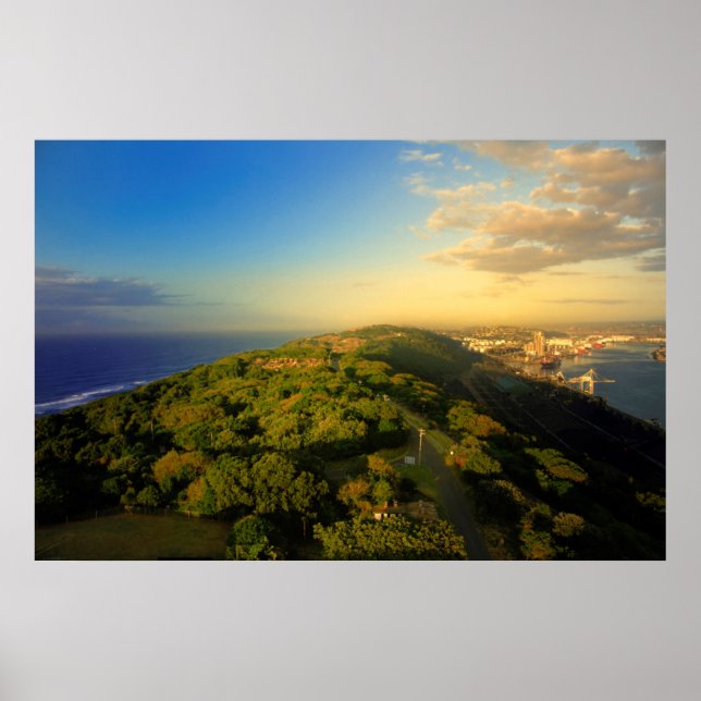 Póster Bluff de Durban, Durban, Kwazulu-Natal (Frente)