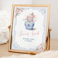 Blush Pink Jar Chinoiserie Amor é Doce