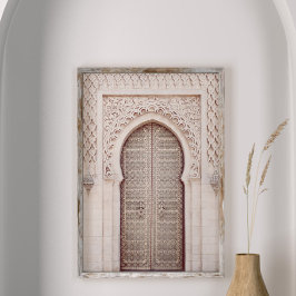 Poster Blush Pink Terracotta Porta do Marrocos