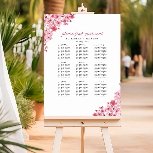 Poster Blush Sakura Wedding – Spring Floral  (Criador carregado)