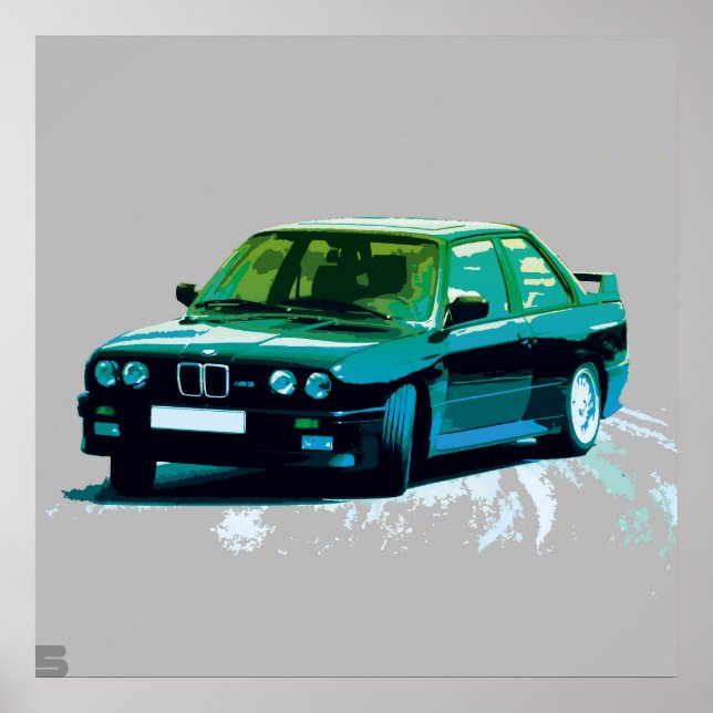 PÓSTER BMW M3 E30 (Frente)