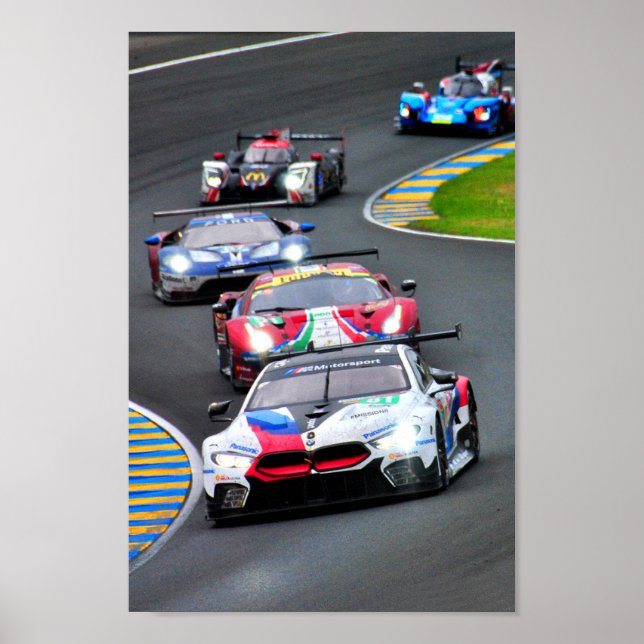Poster BMW M8 GTE 24 Horas do Le Mans 2018 (Frente)