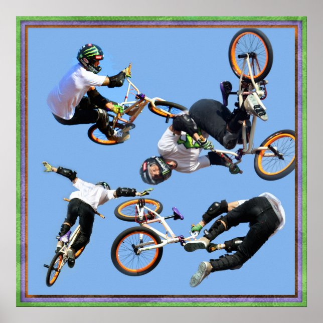 Póster BMX Art, Copyright Karen J Williams (Frente)