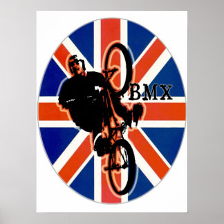 Póster BMX England style 2, Copyright Karen J Williams